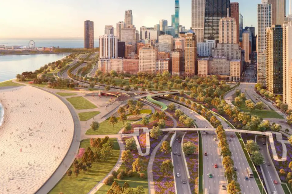 Rendering from the North DuSable Lake Shore Drive Phase I Study of Lake Shore Drive in Chicago.